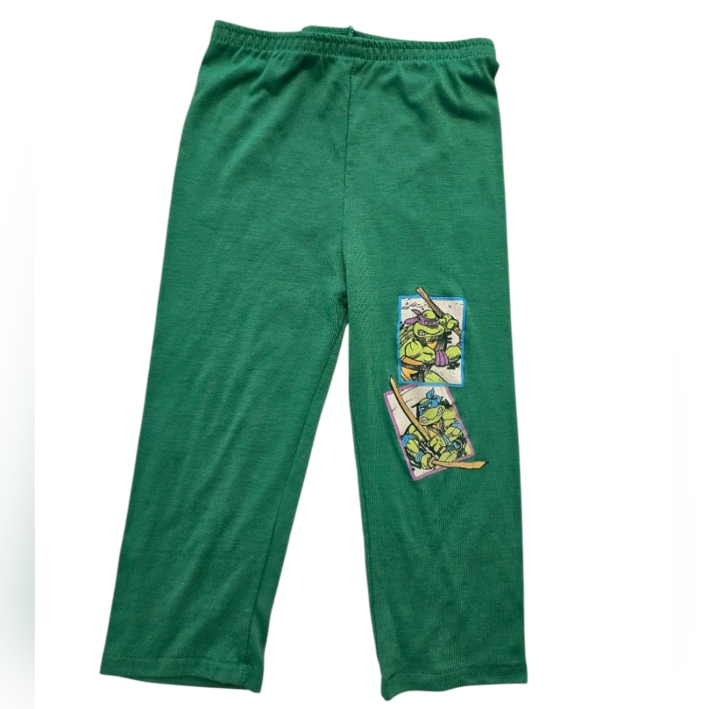 Vintage 1990s Teenage Mutant Ninja Turtles Green Pajama Pants